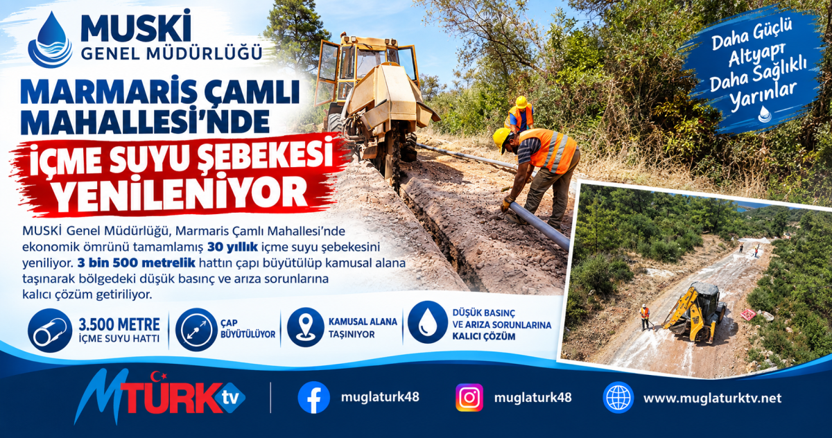 Ahmet Aras’tan Altyapı Hamlesi: Çamlı Mahallesi’nin 30 Yıllık Boruları Genişletilerek Yenileniyor