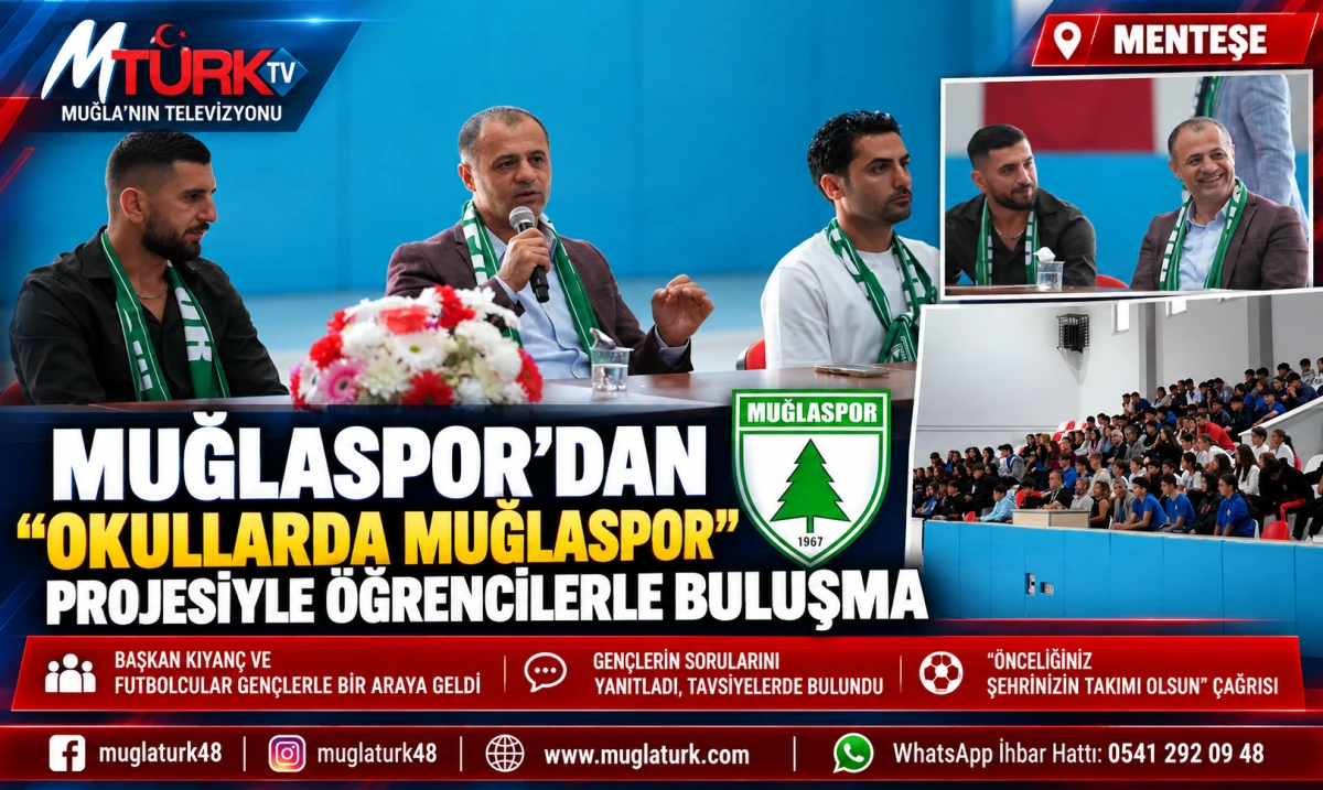 Muğlaspor, Menteşe'de Öğrencilerle Buluştu: 