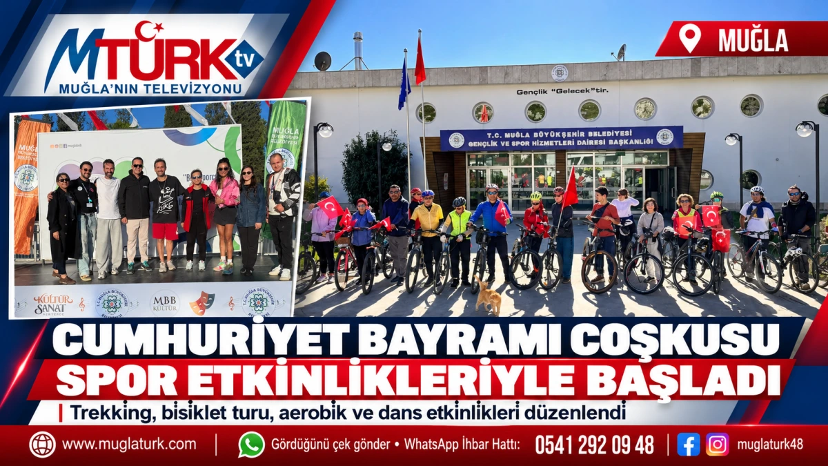 Muğla’da Cumhuriyet Bayramı Coşkusu Sporla Başladı