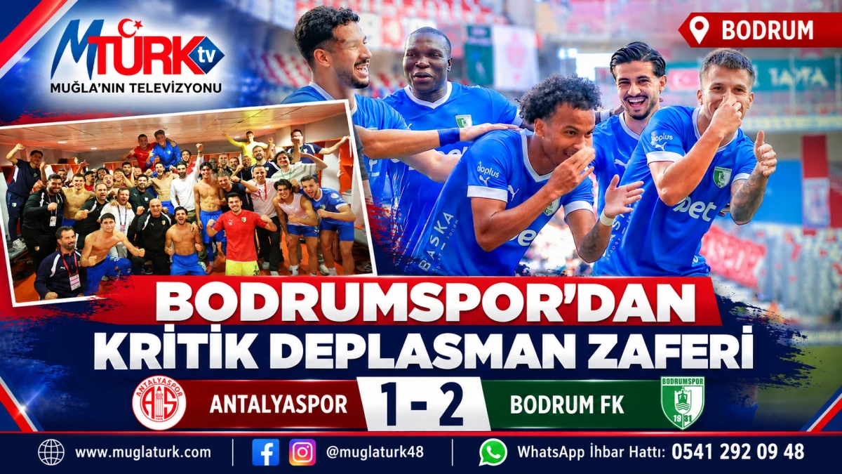 Bodrum FK, Antalyaspor’u 2-1 Yenerek Seriyi Üçe Çıkardı