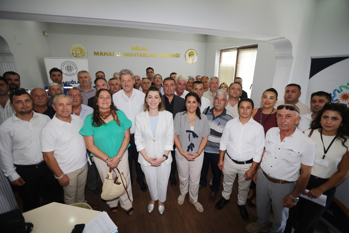 “Büyükşehir, Milas’ta Muhtarlarla Bir Araya Geldi”