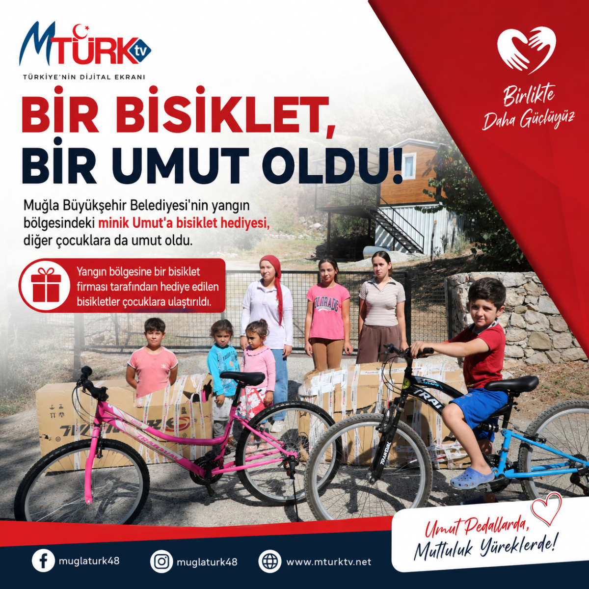 Yangın Bölgesine Bisiklet Seferberliği