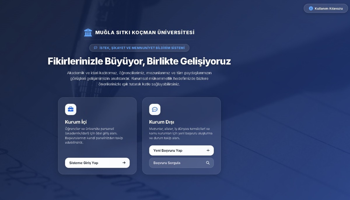 MSKÜ İstek, Şikayet ve Memnuniyet Bildirim Sistemi Artık Kurum Dışı Paydaşların da Hizmetinde